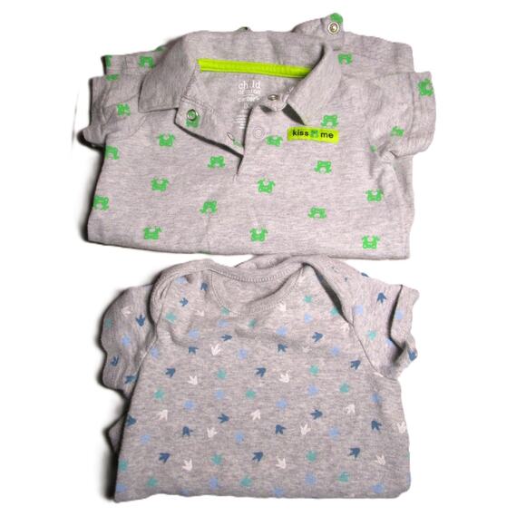 10-Piece Baby Bodysuit & Romper Mix Size 0–3M Funny, Graphic, Collared Styles - Picture 2 of 10